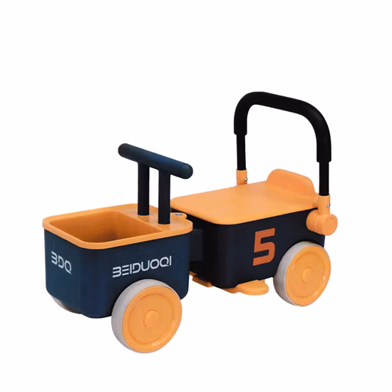 河北工場 プラスチックベビープッシュカー 子供用 ベビーライドオンプッシュ マジックスイングカー 3 in 1 デラックスメガカー ホーン音楽付き